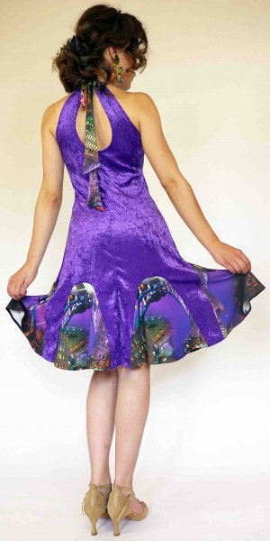 tangokleid mit weitem rock